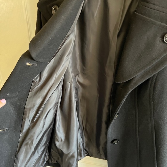 NWOT London Fog Women's Black Peacoat Large - Picture 6 of 7